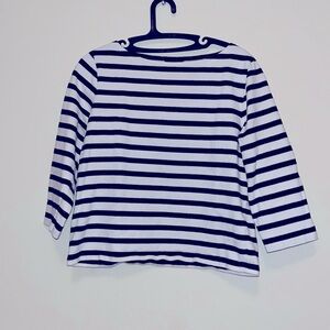J.Crew Navy Blue Striped Shirt